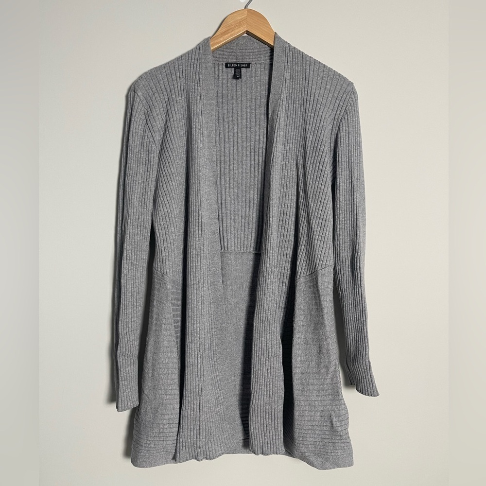 Eileen Fisher | Extra Fine Merino Wool Open Front Cardigan, S